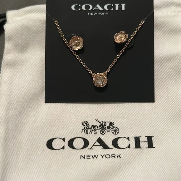 Coach Necklace and earrings set - Picture 3 of 3